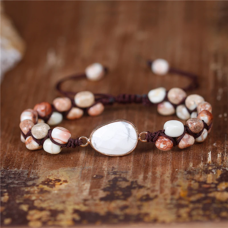 Unique Mens Charm Bracelets Jaspers String Braided Bracelets Natural stone Wrap Bracelet Bestfriend Jewelry Wholesale Dropship
Unique Mens Charm Bracelets Jaspers String Braided Bracelets Natural stone Wrap Bracelet Bestfriend Jewelry Wholesale Dropship