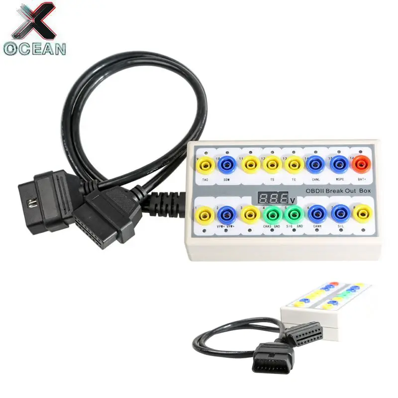 Newest OBD2 protocol detector OBD II Breakout box protocol detector for key programming and chip tuning Fast Shipping
Newest OBD2 protocol detector OBD II Breakout box protocol detector for key programming and chip tuning Fast Shipping