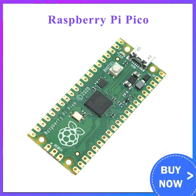 Официальный Raspberry Pi Пико доска RP2040 двухъядерный 264KB с низким уровнем Мощность микрокомпьютеров высокопроизводительный Cortex-M0 + процессор
Официальный Raspberry Pi Пико доска RP2040 двухъядерный 264KB с низким уровнем Мощность микрокомпьютеров высокопроизводительный Cortex-M0 + процессор