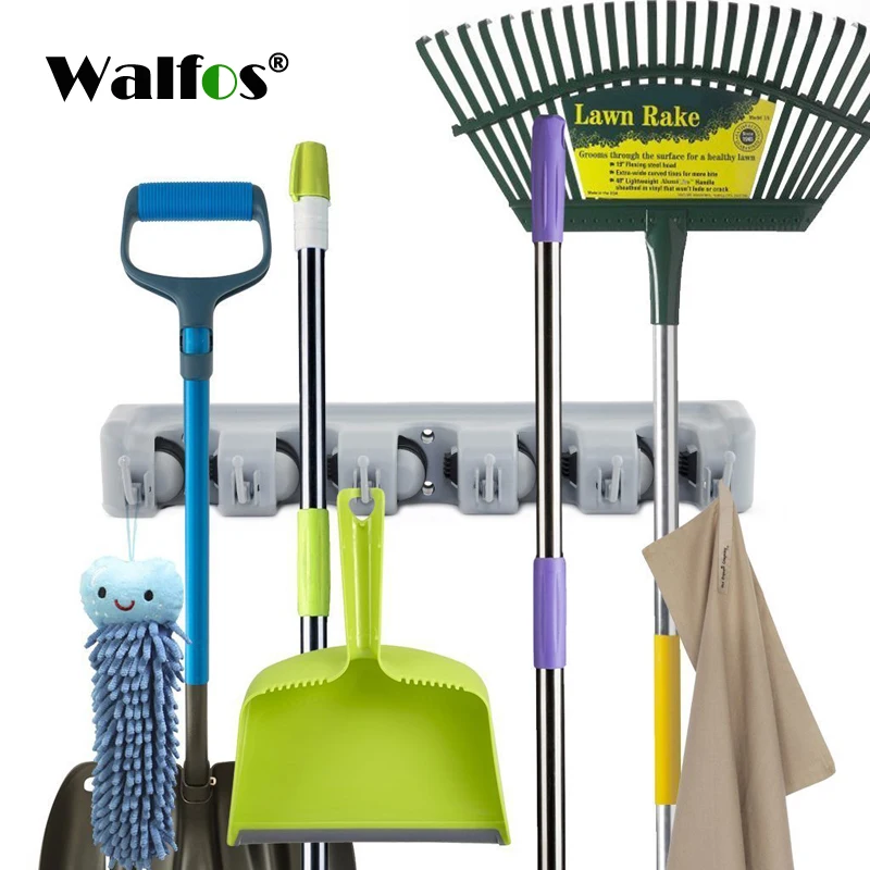 WALFOS Plastic Wall Mounted Mop Holder Storage Rack Hooks Brush Broom Organizer Hanger Home Bathroom Accessories
WALFOS Plastic Wall Mounted Mop Holder Storage Rack Hooks Brush Broom Organizer Hanger Home Bathroom Accessories