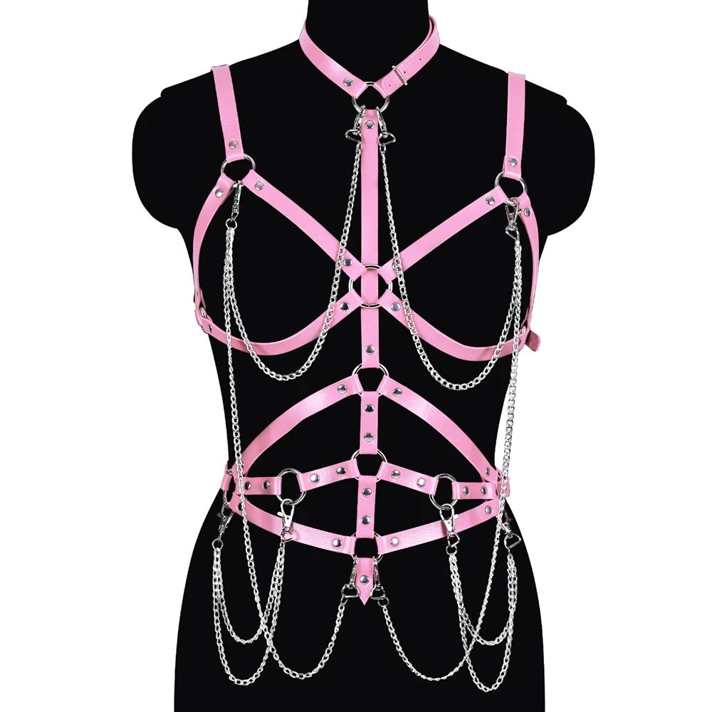 Body Harness Set Punk Prom Dress Goth Rave Erotic Accessories Leather Harness Bra Sexy Lingerie Stockings Garter Belt Bondage
Body Harness Set Punk Prom Dress Goth Rave Erotic Accessories Leather Harness Bra Sexy Lingerie Stockings Garter Belt Bondage