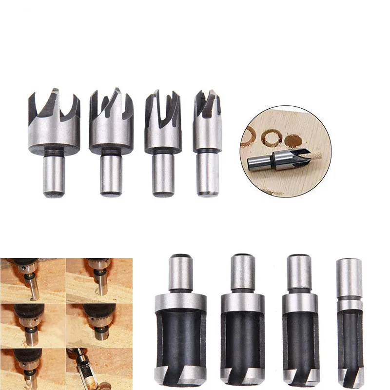 8Pcs Wood Plug Cutter Drill Cutting Tool Drill Bit Set Straight And Tapered Taper 5/8" 1/2" 3/8" 1/4" Woodworking Cork Drill Bit
8Pcs Wood Plug Cutter Drill Cutting Tool Drill Bit Set Straight And Tapered Taper 5/8" 1/2" 3/8" 1/4" Woodworking Cork Drill Bit
