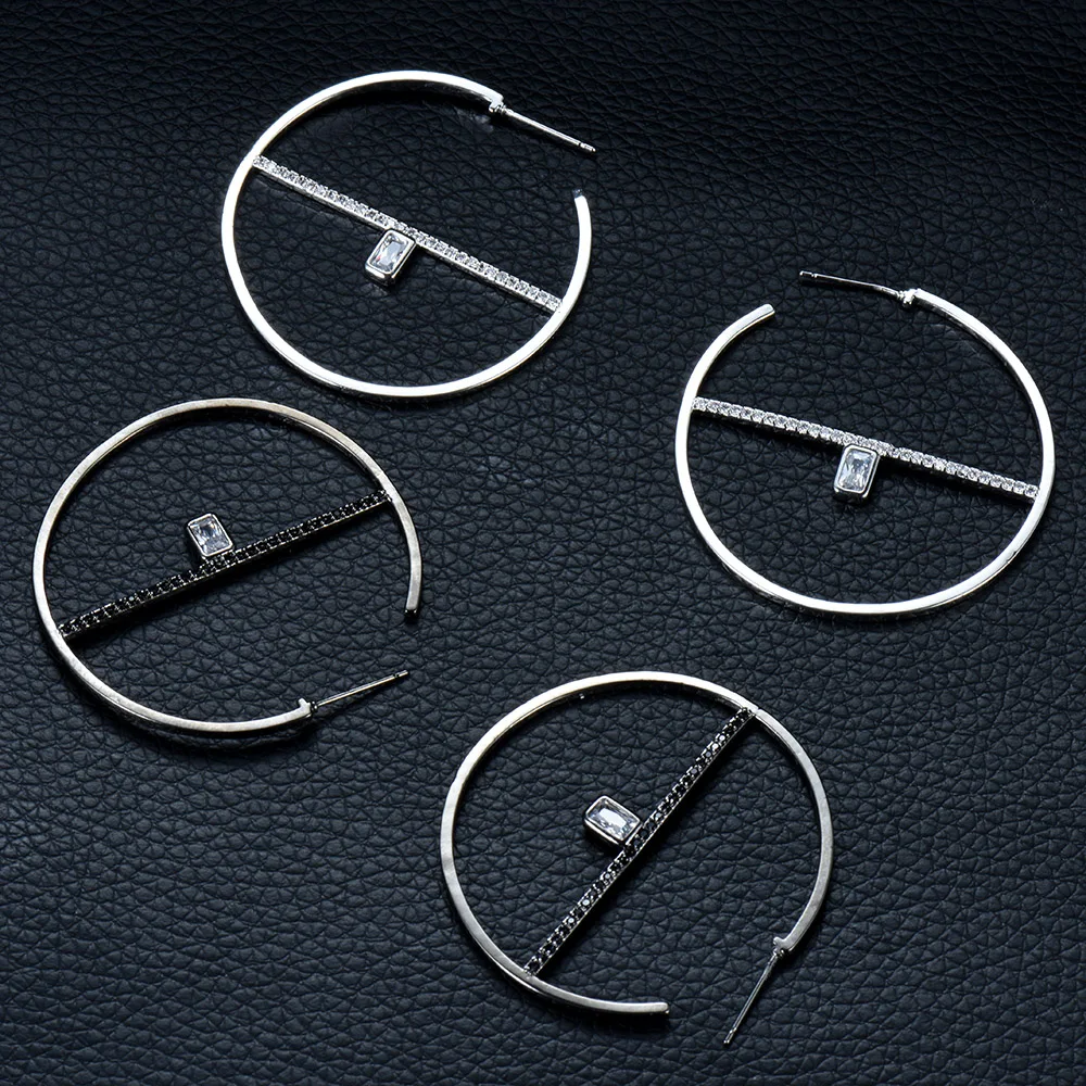 HIBRIDE Exquisite Wedding Design Zirconia Round Shape Hoop Earrings Jewelry Cubic Zironia Brincos for Women Bijoux Femme E-890
HIBRIDE Exquisite Wedding Design Zirconia Round Shape Hoop Earrings Jewelry Cubic Zironia Brincos for Women Bijoux Femme E-890