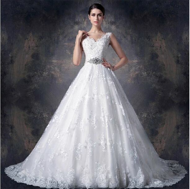 free shipping sexy beading romantic 2015 new casamento vestido de noiva vintage crystal belt lace wedding dress Bridal Gown
free shipping sexy beading romantic 2015 new casamento vestido de noiva vintage crystal belt lace wedding dress Bridal Gown