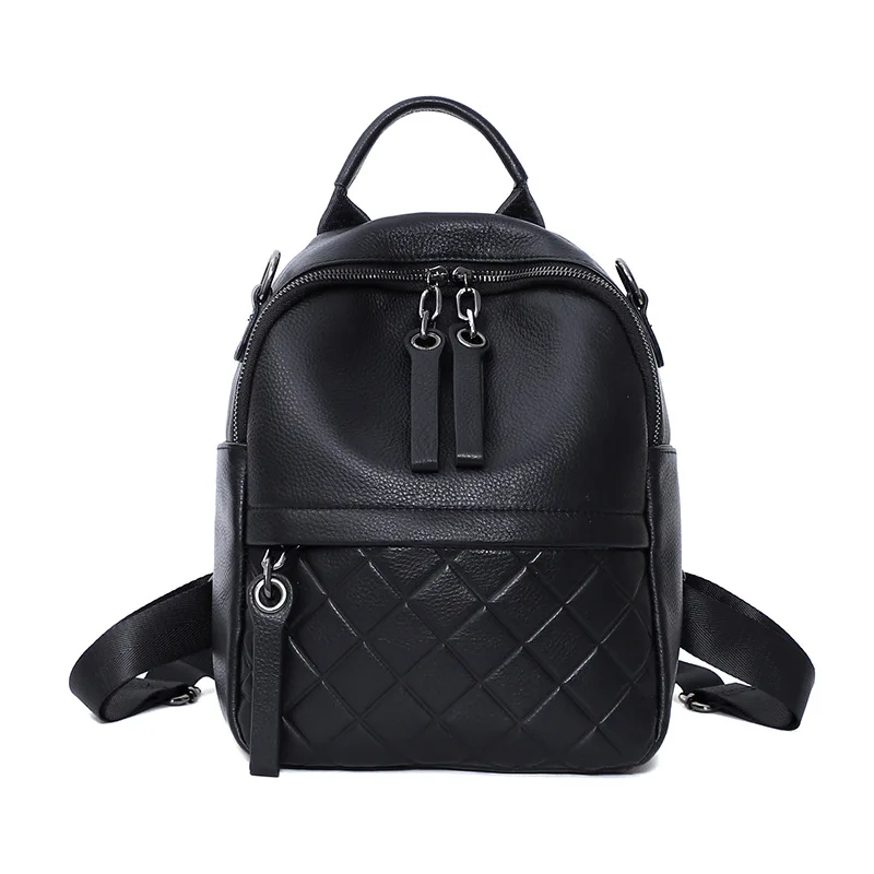 100% Genuine Leather Fashion Women Backpack Elegant Black Daily Holiday Knapsack Casual Travel Bags Girl's Schoolbag Brand
100% Genuine Leather Fashion Women Backpack Elegant Black Daily Holiday Knapsack Casual Travel Bags Girl's Schoolbag Brand