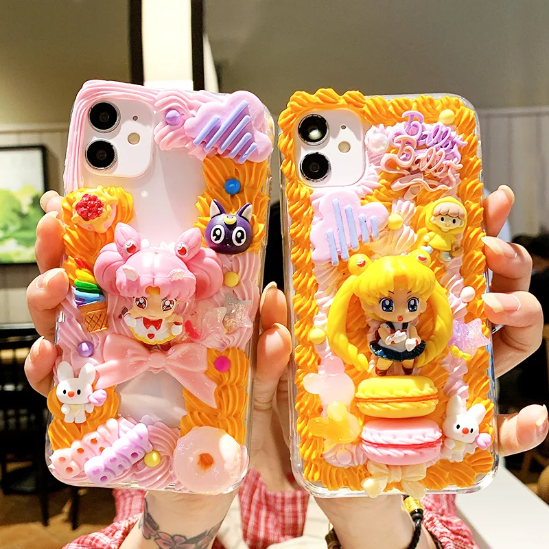Kawaii girl Handmade case for Samsung S22 ultra S20 s21 FE Cute Cream DIY phone cover Galaxy Note 8 9 10 20 plus customized gift
Kawaii girl Handmade case for Samsung S22 ultra S20 s21 FE Cute Cream DIY phone cover Galaxy Note 8 9 10 20 plus customized gift