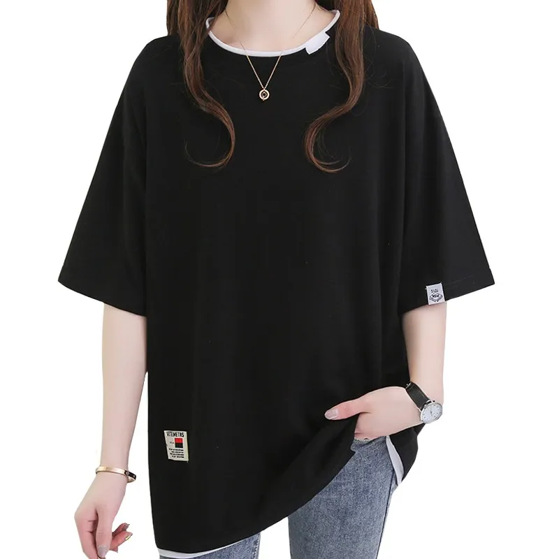 ZuoLunOuBa 2021 Fashion Summer Cotton O-Neck Women T Shirt Loose Short Sleeve Letters Harajuku Korean Tees Splicing Tops Female
ZuoLunOuBa 2021 Fashion Summer Cotton O-Neck Women T Shirt Loose Short Sleeve Letters Harajuku Korean Tees Splicing Tops Female