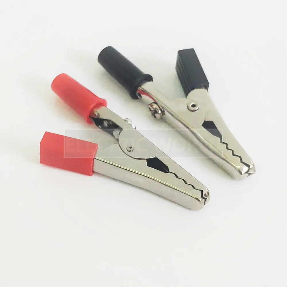 Crocodile Clip 100pcs/lot Alligator clips 50mm Plastic Handle Test Probe Metal Alligator Clips Connector Socket battery Plug
Crocodile Clip 100pcs/lot Alligator clips 50mm Plastic Handle Test Probe Metal Alligator Clips Connector Socket battery Plug