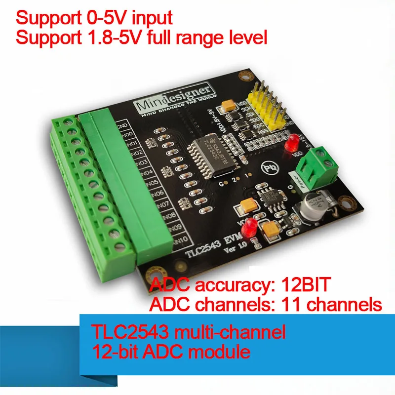 TLC2543C Module Multi-channel High-precision ADC Module 12-bit Analog-to-digital Converter TLC2543CDW
TLC2543C Module Multi-channel High-precision ADC Module 12-bit Analog-to-digital Converter TLC2543CDW