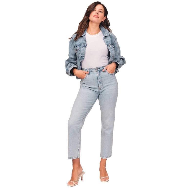 Women High Waist Little Stretch Straight Jeans Fashion Casual Ripped Distressed Women Denim Pants
Women High Waist Little Stretch Straight Jeans Fashion Casual Ripped Distressed Women Denim Pants