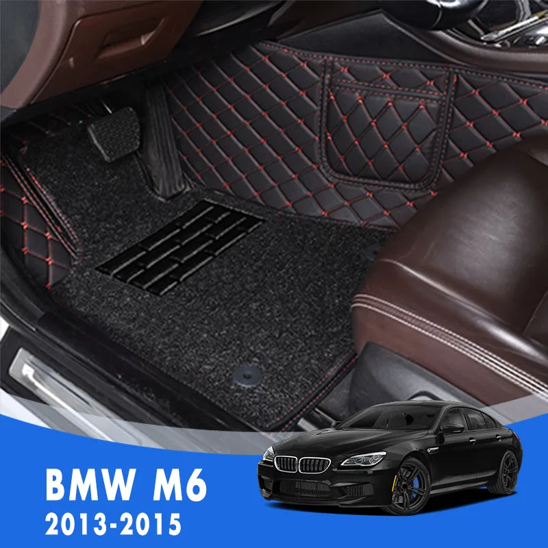 Car Floor Mats For BMW M6 2015 2014 2013 Double Layer Wire Loop Custom Auto Interior Accessories Pad Heel Foot Pedal Carpets
Car Floor Mats For BMW M6 2015 2014 2013 Double Layer Wire Loop Custom Auto Interior Accessories Pad Heel Foot Pedal Carpets