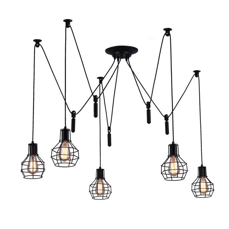 Vintage Loft clothing store cafe restaurant Chandelier Nordic personality bar study office living room spider pendant lamp
Vintage Loft clothing store cafe restaurant Chandelier Nordic personality bar study office living room spider pendant lamp