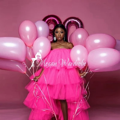 Hot Sale Hi Low Extra Puffy Tulle Dresses Women Fluffy Ruffled Lastic Tulle Dressing Gowns Birthday Party Formal Dress Plus Size
Hot Sale Hi Low Extra Puffy Tulle Dresses Women Fluffy Ruffled Lastic Tulle Dressing Gowns Birthday Party Formal Dress Plus Size