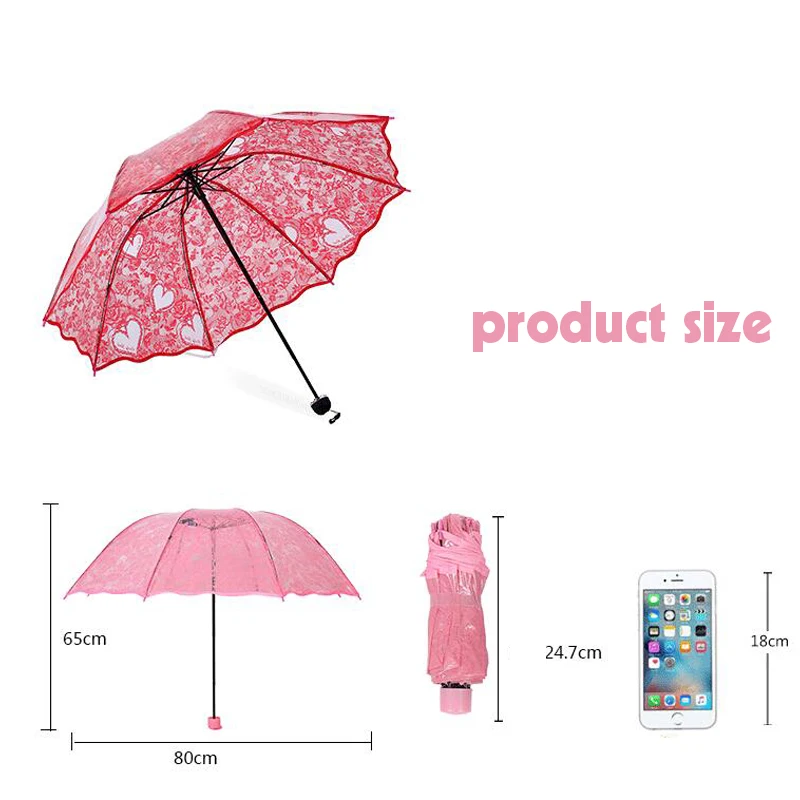 Clear Transparent With Lace Heart Print Umbrellas Long Handle Rain Umbrellas Transparent Umbrella
Clear Transparent With Lace Heart Print Umbrellas Long Handle Rain Umbrellas Transparent Umbrella