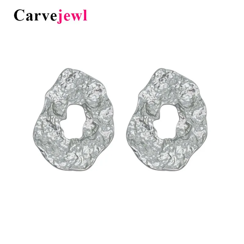 Carvejewl Big stud earrings hammered irregular round earrings for women jewelry girl gift matte silver plated earrings hot sale
Carvejewl Big stud earrings hammered irregular round earrings for women jewelry girl gift matte silver plated earrings hot sale