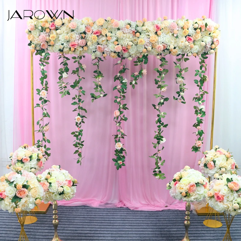 JAROWN Artificial Rose Flower Row Flower Ball Wedding Centerpieces Candle Stick Flower Stand Silk Fake Flowers Home Decor
JAROWN Artificial Rose Flower Row Flower Ball Wedding Centerpieces Candle Stick Flower Stand Silk Fake Flowers Home Decor