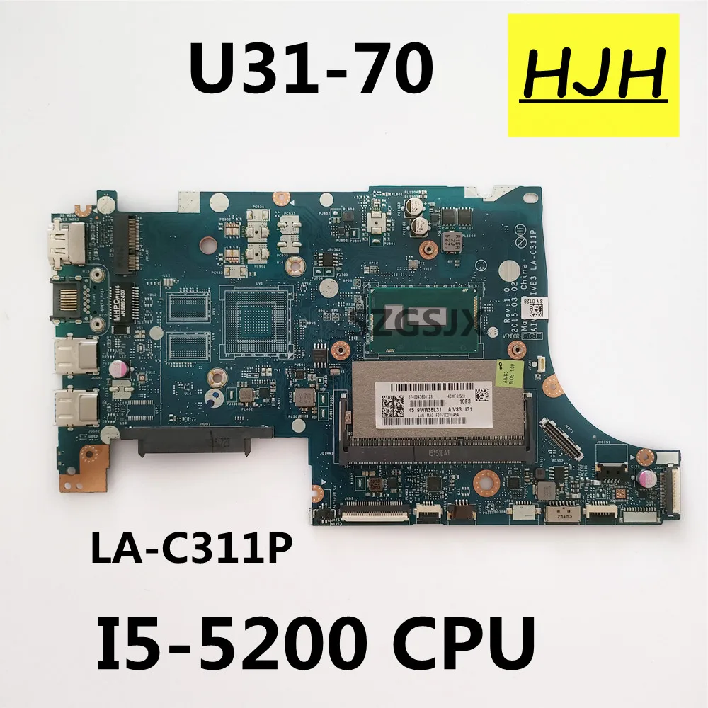 FOR Lenovo IdeaPad U31-70 Laptop motherboard AIVS3 / AIVE3 LA-C311P ,with I5-5200U CPU DDR3 100% Fully Tested
FOR Lenovo IdeaPad U31-70 Laptop motherboard AIVS3 / AIVE3 LA-C311P ,with I5-5200U CPU DDR3 100% Fully Tested