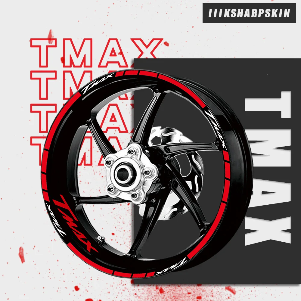 Tire stripe sticker and rim logo decal Motorcycle waterproof sticker wheels reflective decorative decal for YAMAHA TMAX T MAX
Tire stripe sticker and rim logo decal Motorcycle waterproof sticker wheels reflective decorative decal for YAMAHA TMAX T MAX