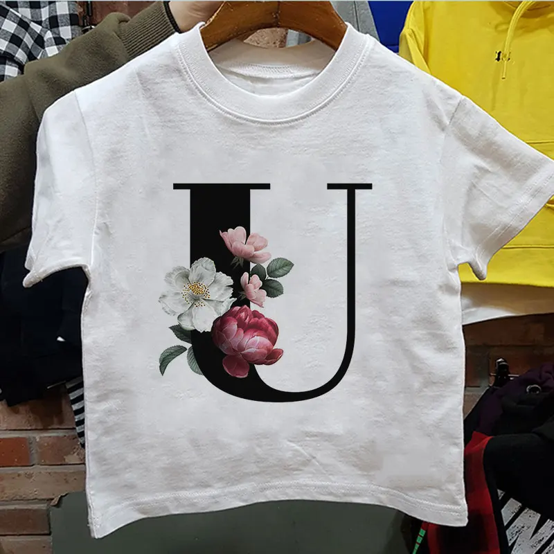 Girls Tshirts Alphabet Boy Round Neck Fashion T Shirt Girl Clothes Short Sleeve O Collar 2-8 Years Old Girl Top Chidren Top Tee
Girls Tshirts Alphabet Boy Round Neck Fashion T Shirt Girl Clothes Short Sleeve O Collar 2-8 Years Old Girl Top Chidren Top Tee