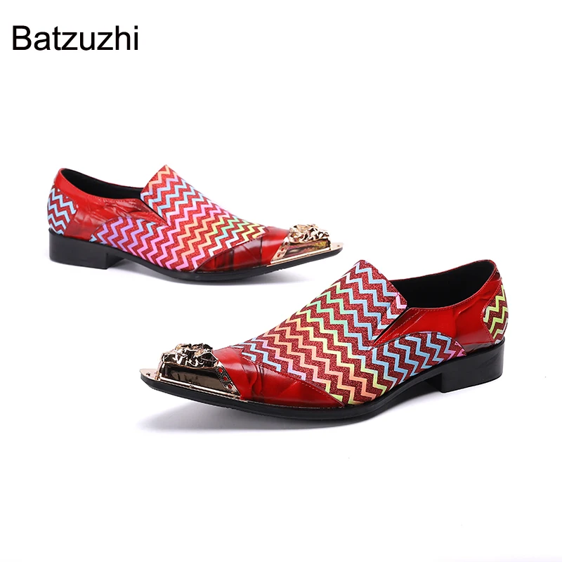 Batzuzhi Luxury Handmade Men's Shoes Formal Business Leather Dress Shoes Men Color Party and Wedding Shoes Men, Big Size 46
Batzuzhi Luxury Handmade Men's Shoes Formal Business Leather Dress Shoes Men Color Party and Wedding Shoes Men, Big Size 46