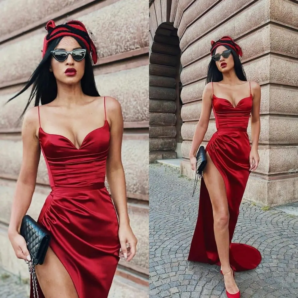 Red Satin Silk Ruffles Photo Shooting Robes Illusion Women Party Evening Dress Sleepwear For Shower Nightrobes Custom Made
Red Satin Silk Ruffles Photo Shooting Robes Illusion Women Party Evening Dress Sleepwear For Shower Nightrobes Custom Made