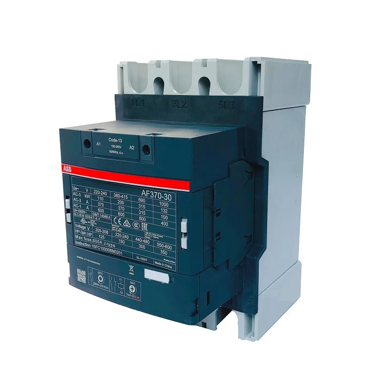 ABB 3-ploe contactors AF series AC/DC operated 1NC+1NO 370A 200kw AF370-30-11-11 AF370-30-11-12 AF370-30-11-13 AF370-30-11-14
ABB 3-ploe contactors AF series AC/DC operated 1NC+1NO 370A 200kw AF370-30-11-11 AF370-30-11-12 AF370-30-11-13 AF370-30-11-14