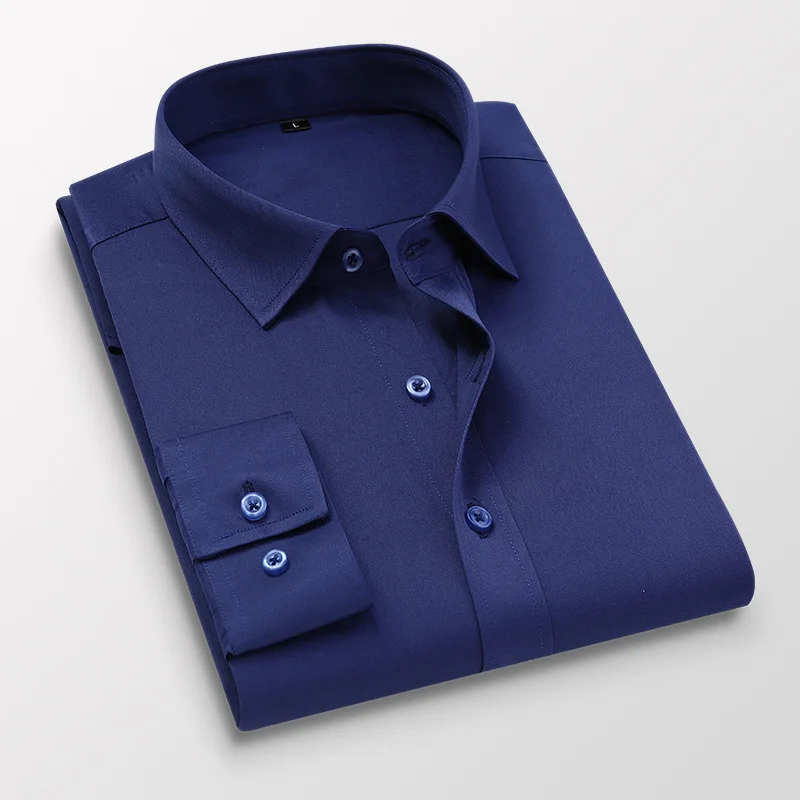 Spring Autumn Men's Long Sleeve Dress Shirts Slim Fit Youth Elastic Business Formal Mens Shirts Brand Fashion Homme 2024 Camisas
Spring Autumn Men's Long Sleeve Dress Shirts Slim Fit Youth Elastic Business Formal Mens Shirts Brand Fashion Homme 2024 Camisas