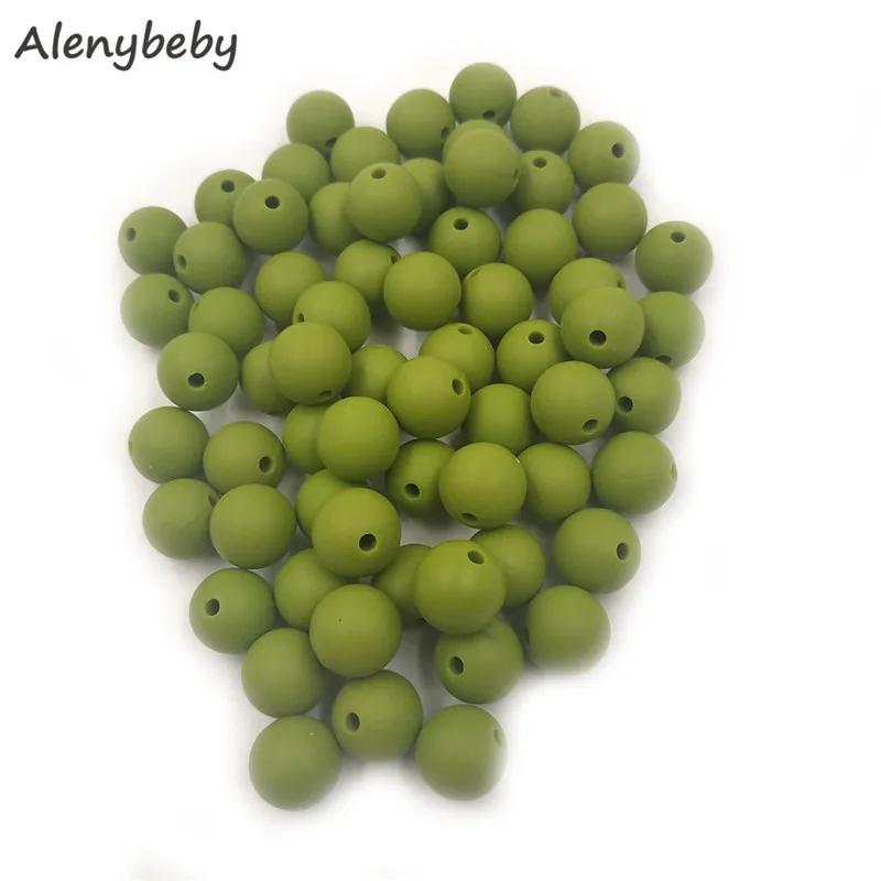 Green Bean Color Food Grade Silicone Round Beads 12/15mm Baby Teething Necklace DIY Pacifier Chain Care Infan Teether Product
Green Bean Color Food Grade Silicone Round Beads 12/15mm Baby Teething Necklace DIY Pacifier Chain Care Infan Teether Product