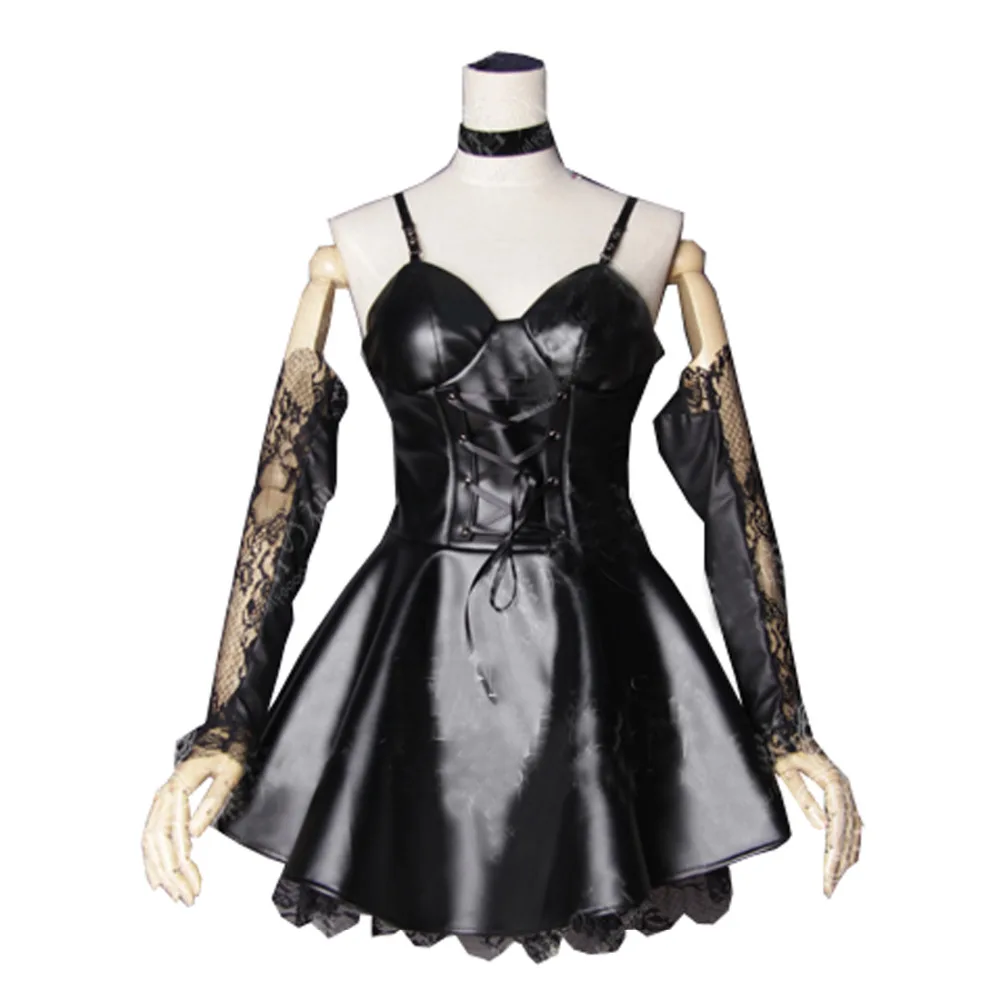 2024 Misa Amane Imitation Leather Dress Sexy Uniform Cosplay Costumes Dress+Gloves+Socks+Neck Accessory
2024 Misa Amane Imitation Leather Dress Sexy Uniform Cosplay Costumes Dress+Gloves+Socks+Neck Accessory