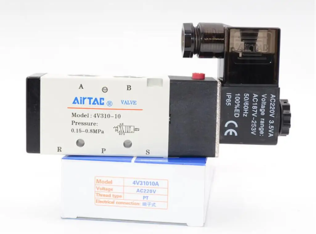 Электромагнитный воздушный клапан 4V31010B DC24V, серия 4V, двухпозиционный пятиходовой электромагнитный клапан
Электромагнитный воздушный клапан 4V31010B DC24V, серия 4V, двухпозиционный пятиходовой электромагнитный клапан