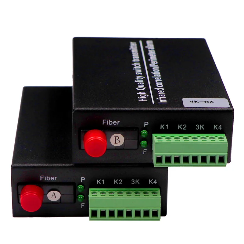 1 Pair 4-way unidirectional switching optical converter switching value to infrared radiation optical transceiver
1 Pair 4-way unidirectional switching optical converter switching value to infrared radiation optical transceiver