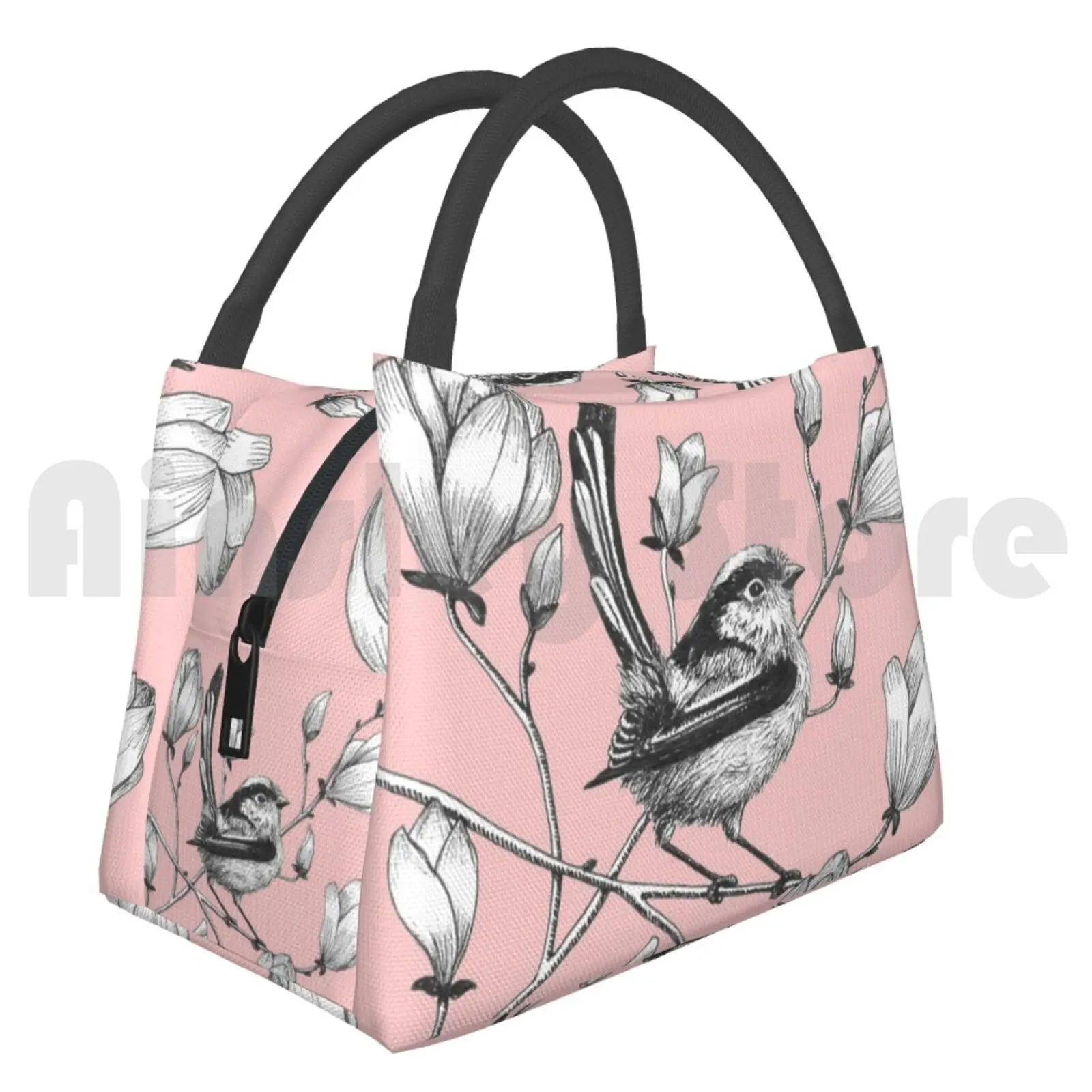 Cooler Lunch Bag Picnic Bag Long Tailed Tit On Magnolia Tree 2434 Bird Tailed Tit Aviary Black And White Ink
Cooler Lunch Bag Picnic Bag Long Tailed Tit On Magnolia Tree 2434 Bird Tailed Tit Aviary Black And White Ink