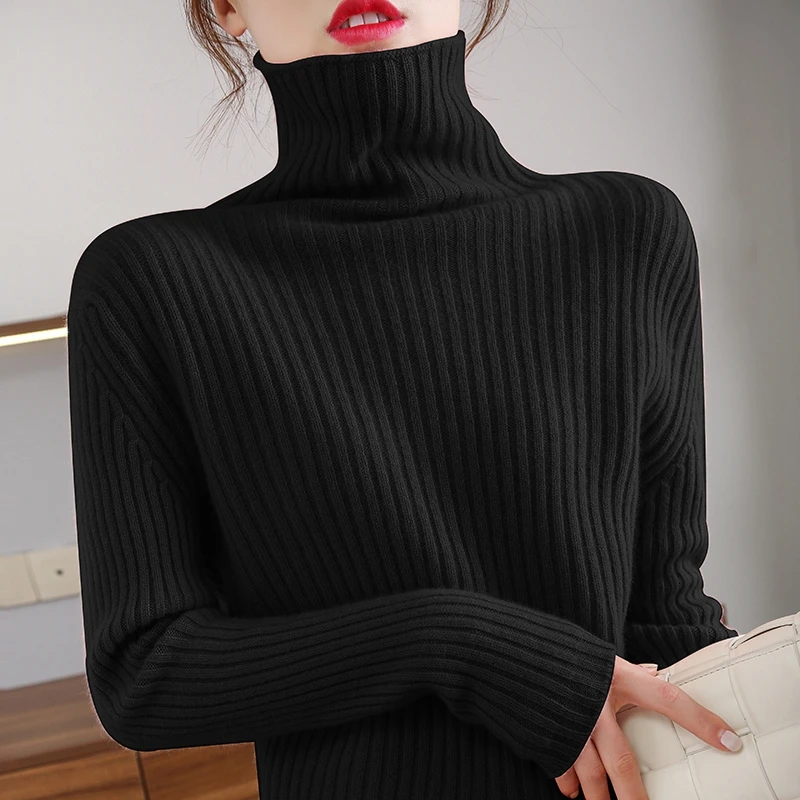 Suéteres elar de cuello alto para mujer, ropa nueva, suéteres de punto Solid Lido, Top coreano, camisa a rayas, primavera 2021
Suéteres elar de cuello alto para mujer, ropa nueva, suéteres de punto Solid Lido, Top coreano, camisa a rayas, primavera 2021