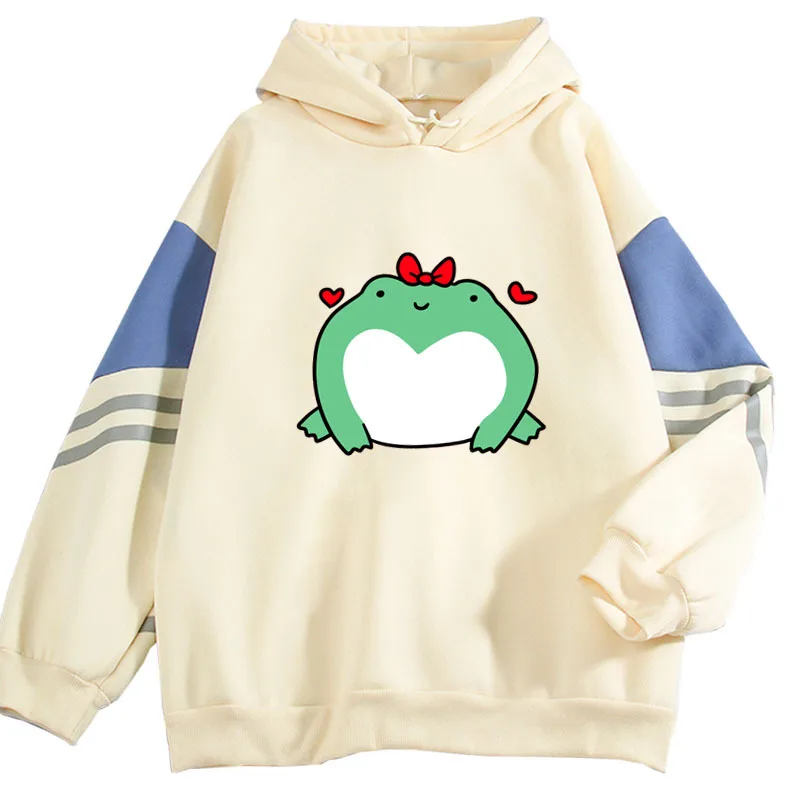 Kpop Cute Kawaii Frog Men's/Women's Contrasting Color Hoodie Casual Loose Personality Sweatshirt Unisex Streetwear Harajuku Top
Kpop Cute Kawaii Frog Men's/Women's Contrasting Color Hoodie Casual Loose Personality Sweatshirt Unisex Streetwear Harajuku Top