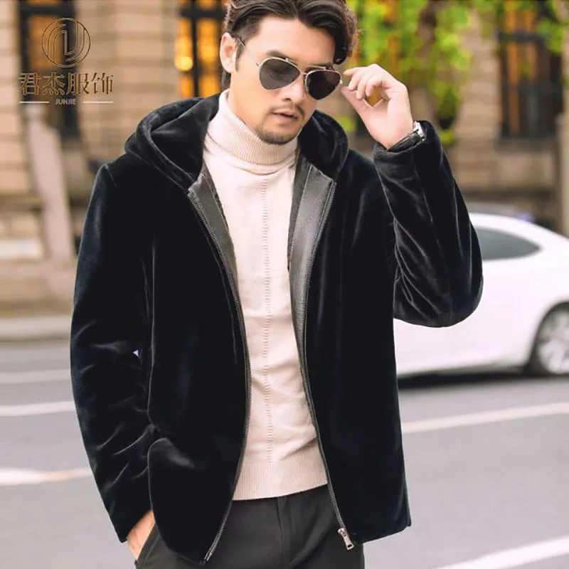 Classical Leather Jackets Fashion Mink Fur Lapel Collar Winter Warm Business Jacket Coats Solid Color Long Sleeve Leather Jacket
Classical Leather Jackets Fashion Mink Fur Lapel Collar Winter Warm Business Jacket Coats Solid Color Long Sleeve Leather Jacket