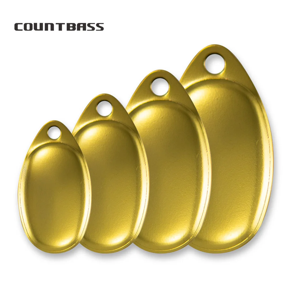 COUNTBASS 50pcs Size 0-6 Gold Plated Steel Smooth French Spinner Blades, DIY Metal Fishing Lures Parts Tackle Craft
COUNTBASS 50pcs Size 0-6 Gold Plated Steel Smooth French Spinner Blades, DIY Metal Fishing Lures Parts Tackle Craft