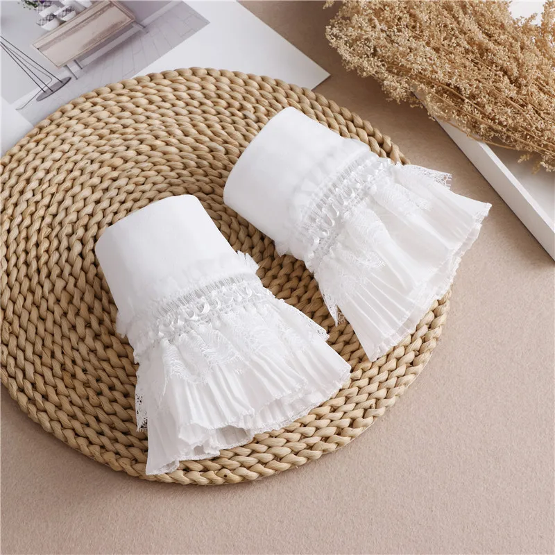 Detachable Sleeve Fake Cuffs for Women Shirt Multi Layer Ruffles Solid Color False Cuffs Wristband Decorative Clothing Accessory
Detachable Sleeve Fake Cuffs for Women Shirt Multi Layer Ruffles Solid Color False Cuffs Wristband Decorative Clothing Accessory