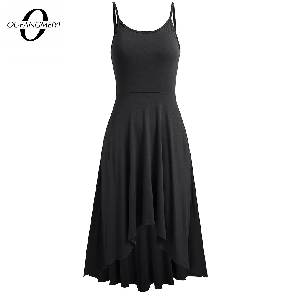 Women Summer Classy Solid Color Low Cut Spaghetti Strap Dresses Casual Beach Flare Dress EA265
Women Summer Classy Solid Color Low Cut Spaghetti Strap Dresses Casual Beach Flare Dress EA265