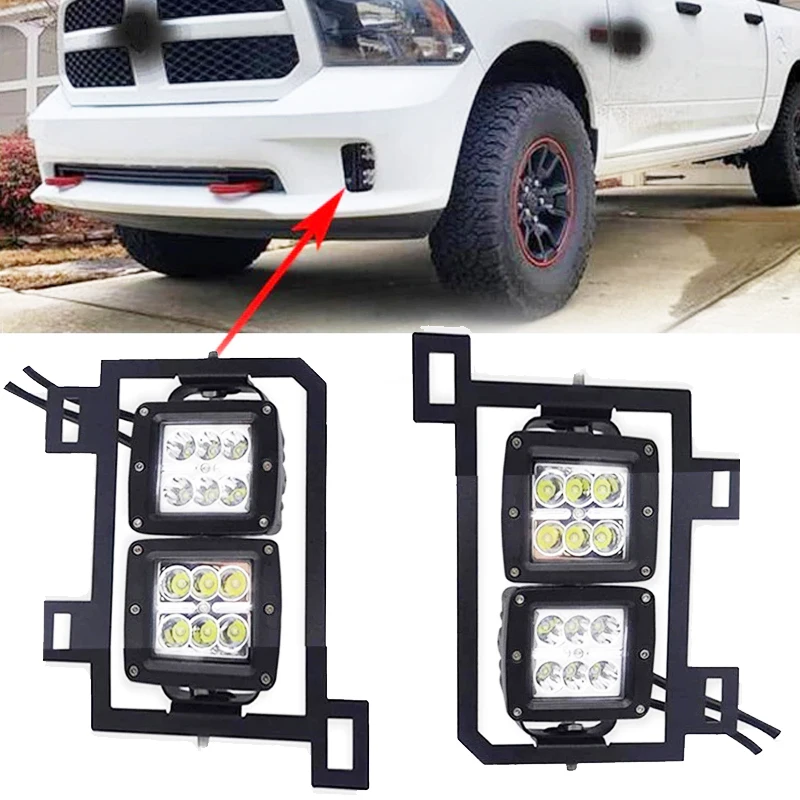 For 13-18 Dodge Ram 1500 Fog Light Bumper Running Lamp Dual LED Pods w/Foglight Location Mounting Bracket LED Cube + Bracket
For 13-18 Dodge Ram 1500 Fog Light Bumper Running Lamp Dual LED Pods w/Foglight Location Mounting Bracket LED Cube + Bracket