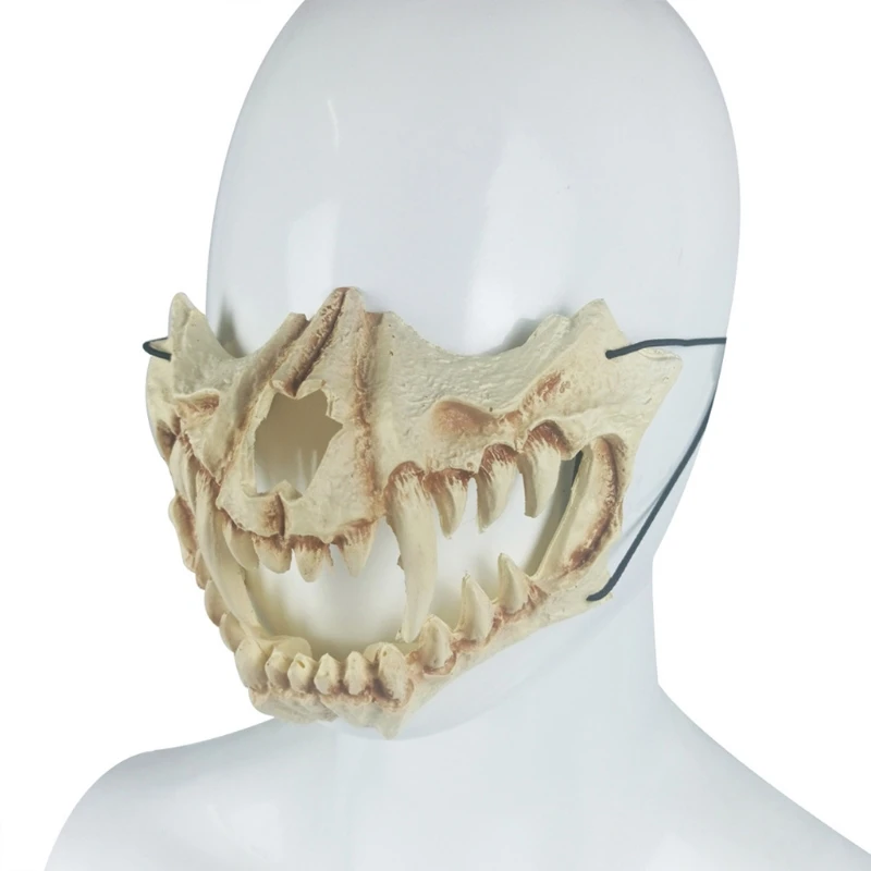 Party Mask Long Teeth Samurai White Bone Mask Wolf Dragon Houjuu Nue Mask Cosplay Halloween Props Accessor
Party Mask Long Teeth Samurai White Bone Mask Wolf Dragon Houjuu Nue Mask Cosplay Halloween Props Accessor