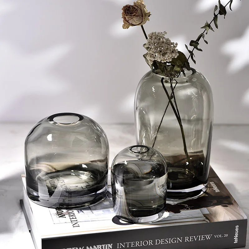 Flower Vase Grey Glass Living Room Decoration Terrarium Vase Morden Deco Home Terrarium For Flower Vases Wedding Decor вазы
Flower Vase Grey Glass Living Room Decoration Terrarium Vase Morden Deco Home Terrarium For Flower Vases Wedding Decor вазы