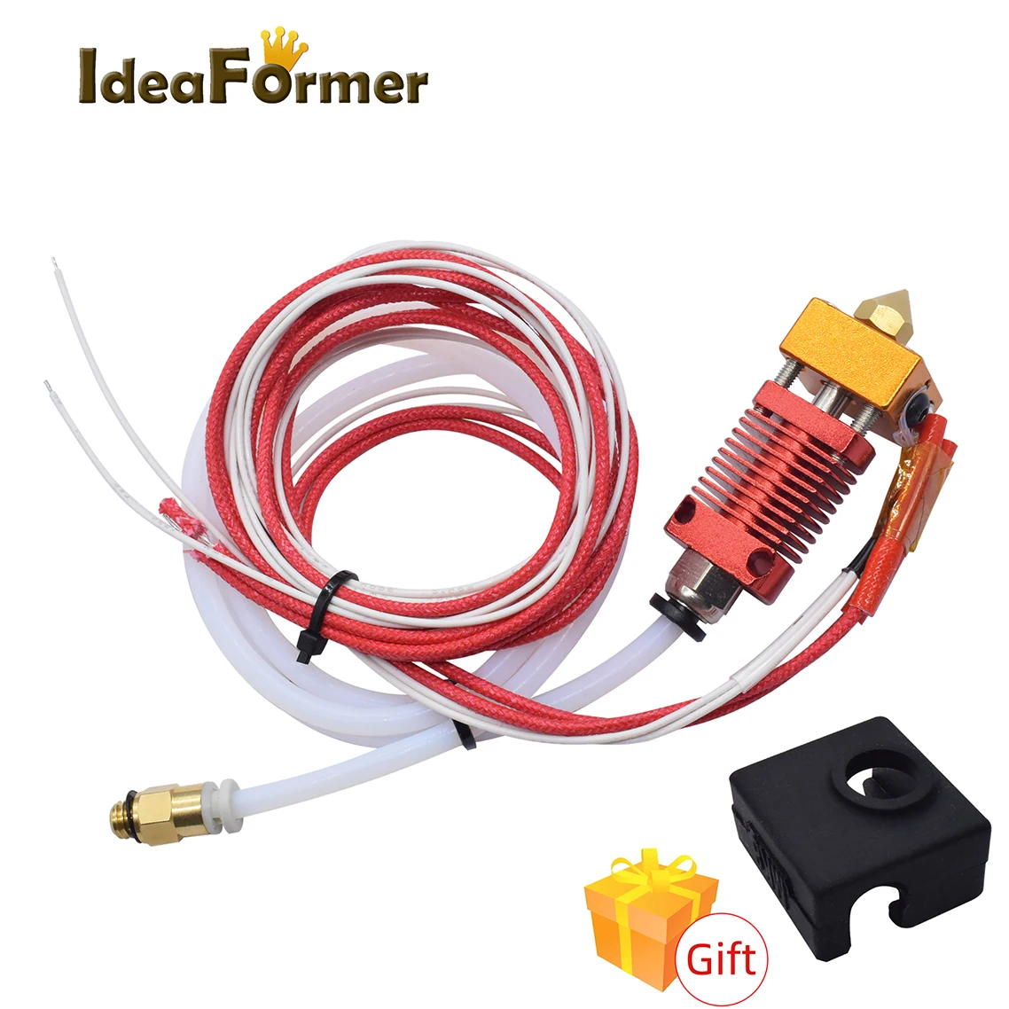 Assembled CR10 Extruder Hotend J-head Kit With 0.4/1.75mm Nozzle+ Silicone Cover+1Meter PTFE Tube 12/24V Heating Kit 3D Printer
Assembled CR10 Extruder Hotend J-head Kit With 0.4/1.75mm Nozzle+ Silicone Cover+1Meter PTFE Tube 12/24V Heating Kit 3D Printer