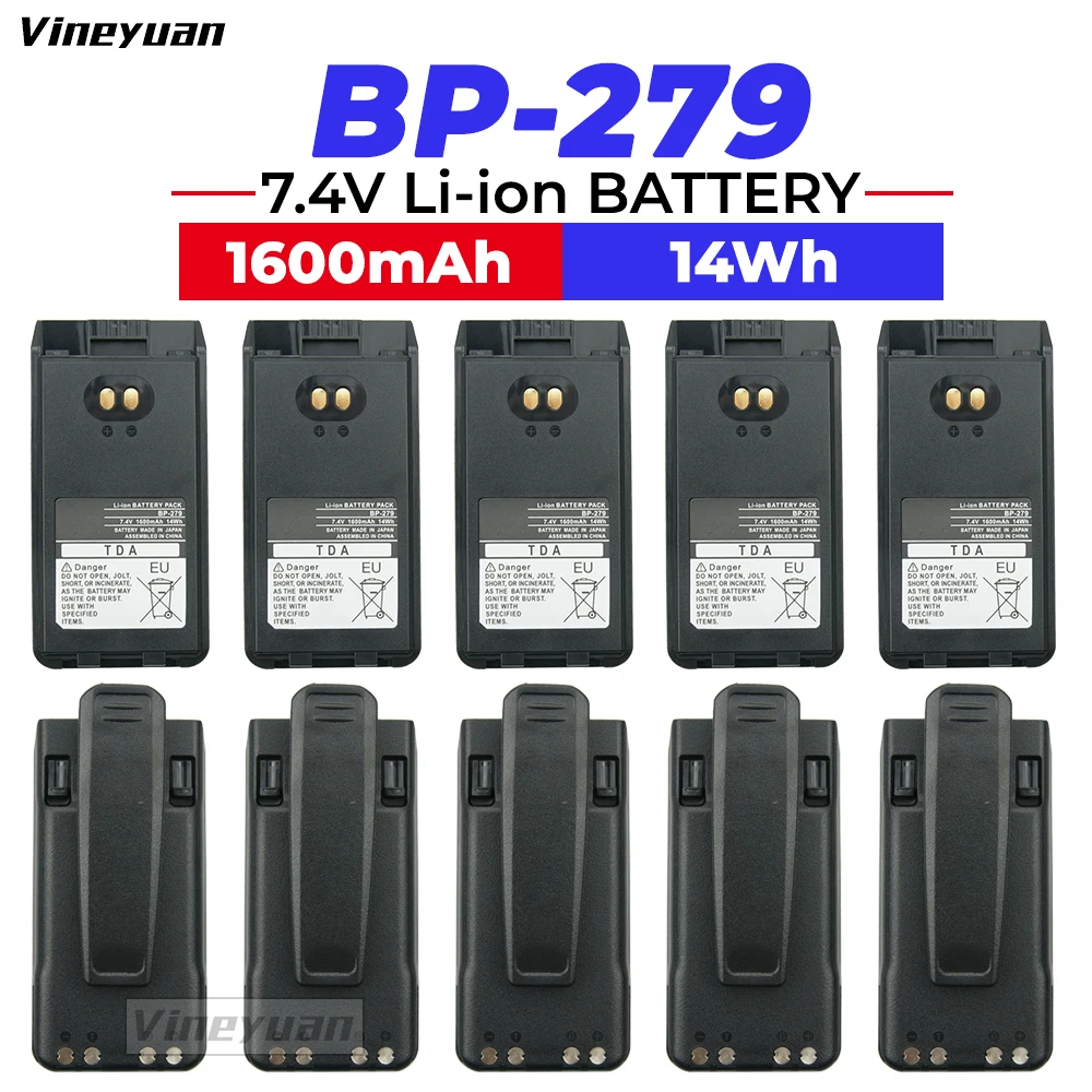 10Pcs 1600mAh Replacement Battery for ICOM F1000S BP-279 F1000 F1000D F1000T F2000 F2000D F2000T FT-2000 IC-V88 Two Way Radio
10Pcs 1600mAh Replacement Battery for ICOM F1000S BP-279 F1000 F1000D F1000T F2000 F2000D F2000T FT-2000 IC-V88 Two Way Radio