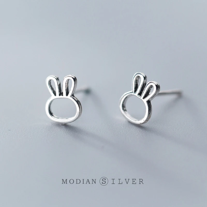 Modian 100% 925 Sterling Silver Cute Small Rabbit Simple Stud Earrings Tiny Earrings for Girl And Kids Fashion Silver Jewelry
Modian 100% 925 Sterling Silver Cute Small Rabbit Simple Stud Earrings Tiny Earrings for Girl And Kids Fashion Silver Jewelry
