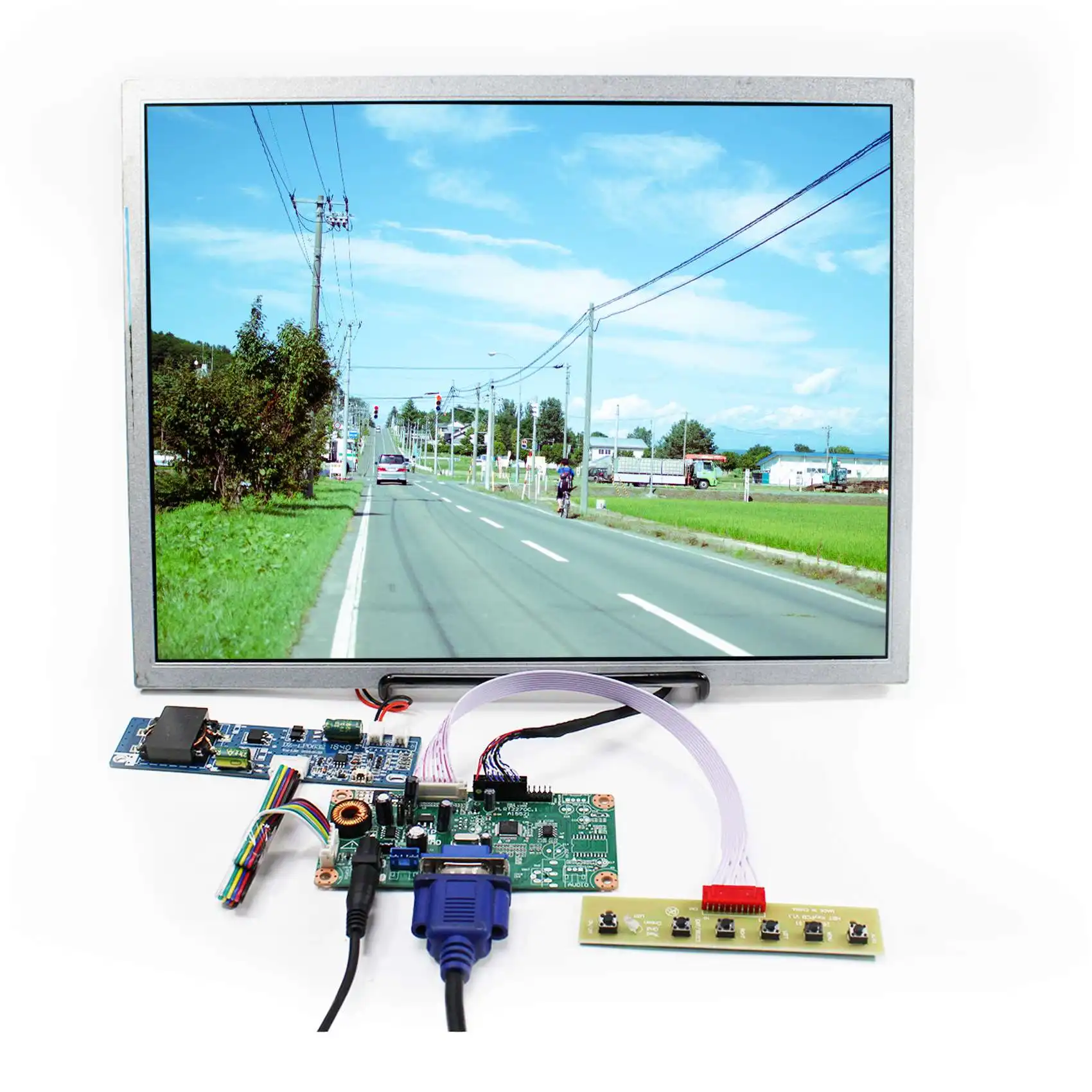 15inch 1024X768 High Brightness 1000nit LCD Screen with VGA LCD Controller Board
15inch 1024X768 High Brightness 1000nit LCD Screen with VGA LCD Controller Board