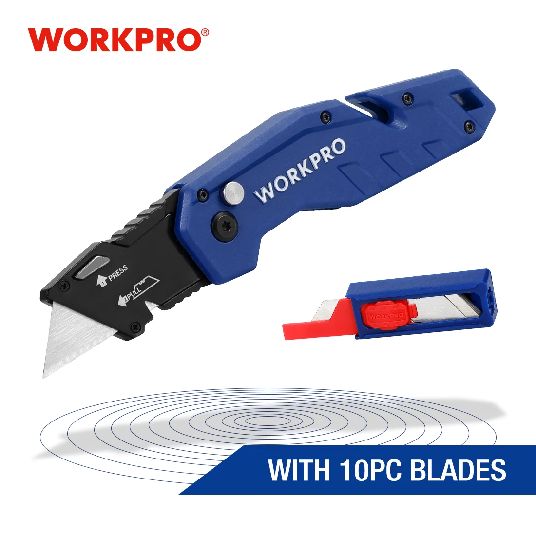 Складной нож WORKPRO, легкий резец для труб электрика, с нейлоновой ручкой, с ремнем, 10 предметов
Складной нож WORKPRO, легкий резец для труб электрика, с нейлоновой ручкой, с ремнем, 10 предметов
