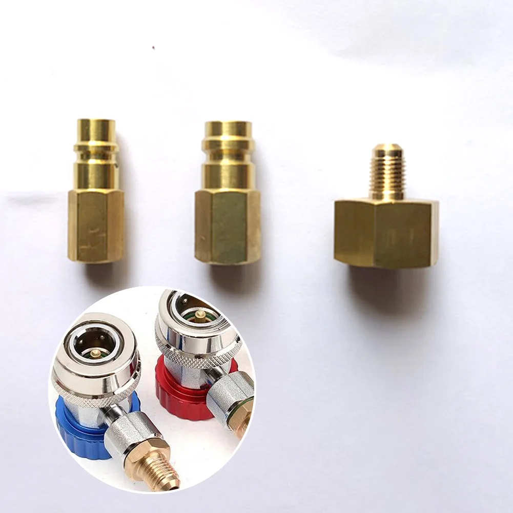 3pcs Bottle Adapter Set For R134a Air Conditioning Gas Transfer Adapter Automotive HVAC Connection
3pcs Bottle Adapter Set For R134a Air Conditioning Gas Transfer Adapter Automotive HVAC Connection