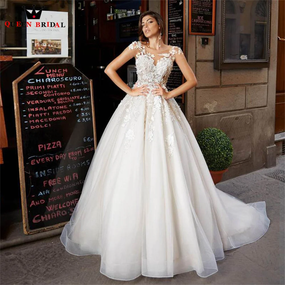 Elegant A-line Wedding Dresses Floor Length Short Sleeve Tulle Lace Flowers Bridal Gown 2023 New Design Custom Made DS75
Elegant A-line Wedding Dresses Floor Length Short Sleeve Tulle Lace Flowers Bridal Gown 2023 New Design Custom Made DS75