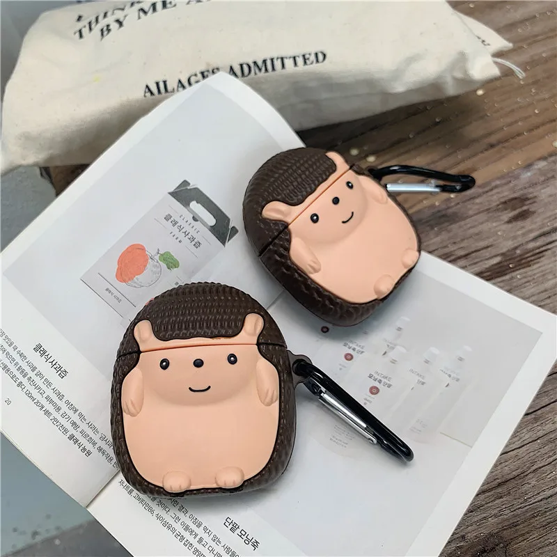 For AirPod 1/2 Case 3D Lovely Hedgehog Cartoon Soft Silicone Wireless Earphone Cases For Apple Airpods Cute Cover Funda
For AirPod 1/2 Case 3D Lovely Hedgehog Cartoon Soft Silicone Wireless Earphone Cases For Apple Airpods Cute Cover Funda