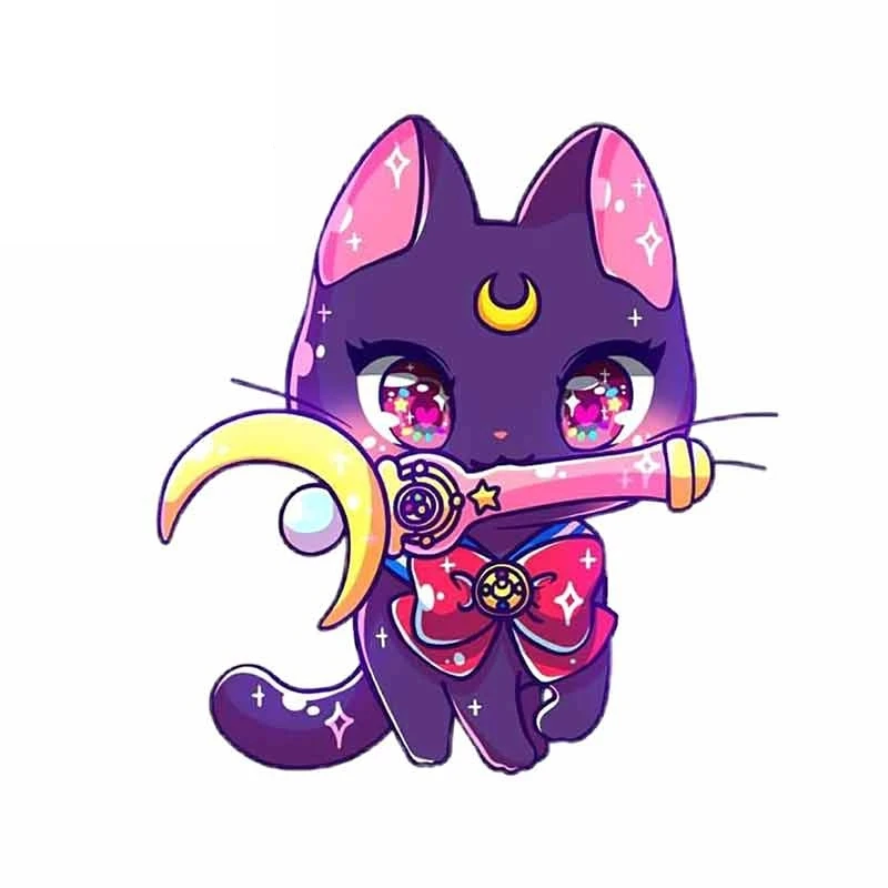 S50273# 13CM/15CM/17CM Personality PVC Decal Cartoon Moon Cat Waterproof Car Sticker on Motorcycle Laptop Decorative Accessories
S50273# 13CM/15CM/17CM Personality PVC Decal Cartoon Moon Cat Waterproof Car Sticker on Motorcycle Laptop Decorative Accessories